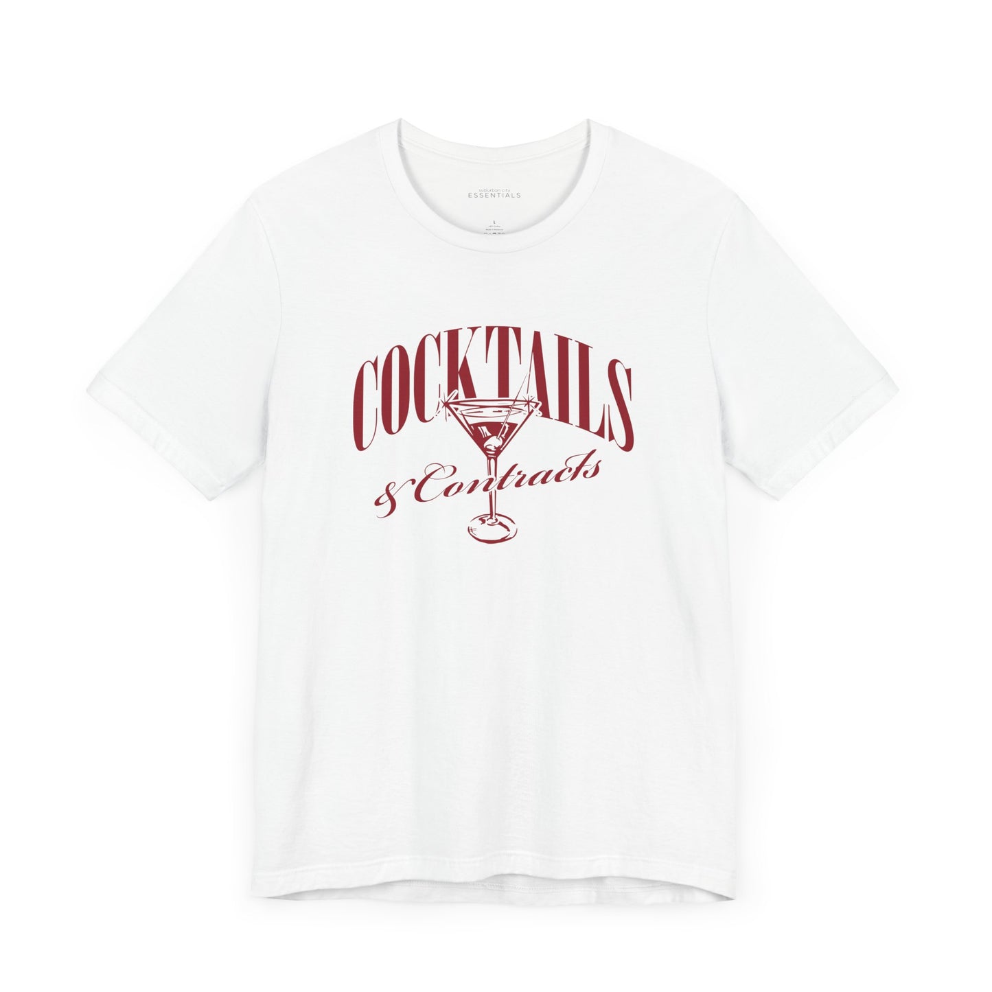 Cocktails & Contracts | Unisex Everyday Jersey Tee
