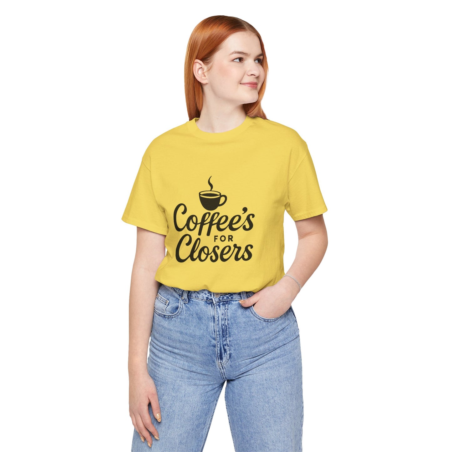 Coffee's for Closers Unisex Short Sleeve Tee - Perfect for Coffee Lovers & Professionals