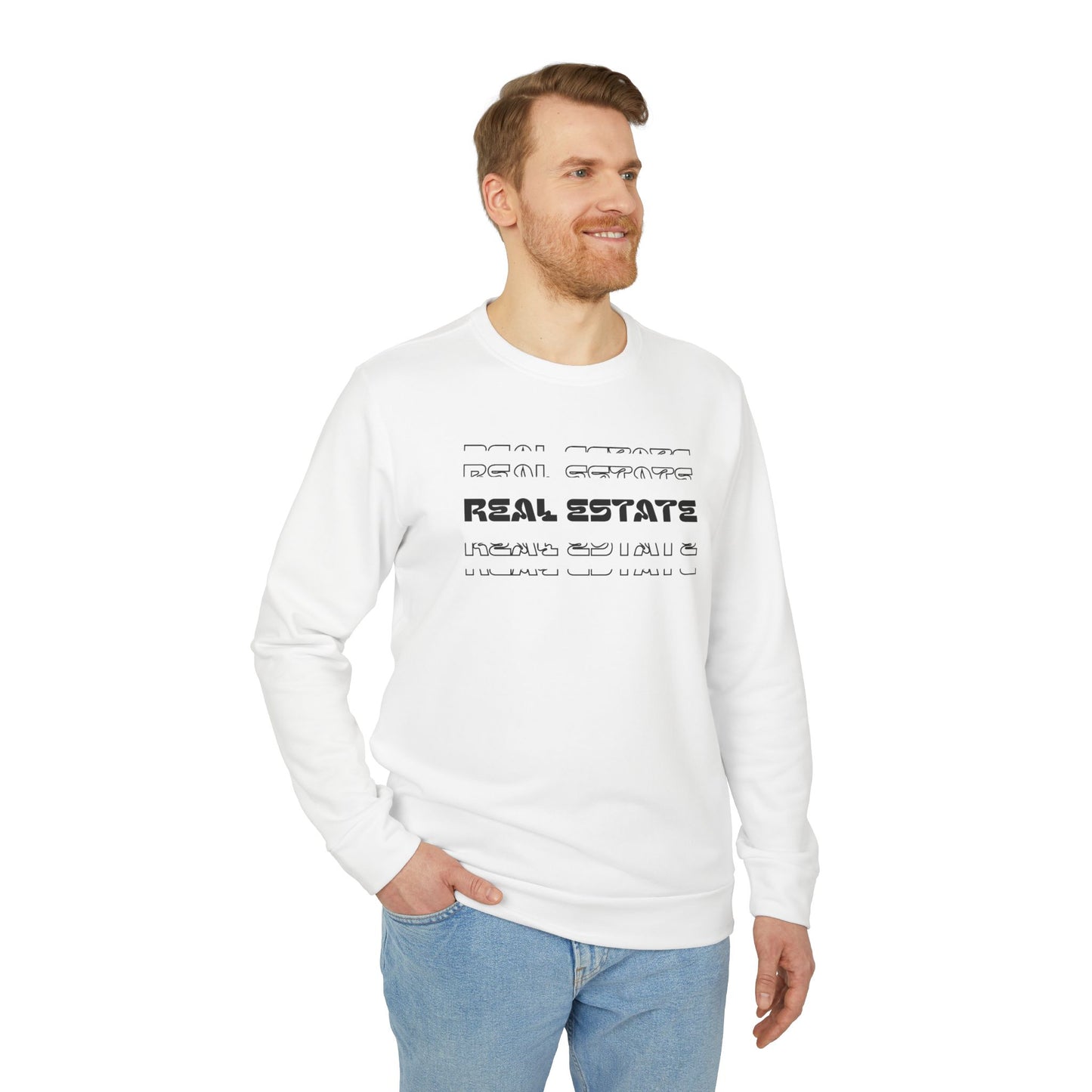 Adidas Unisex Fleece Crewneck Sweatshirt - Real Estate Edition