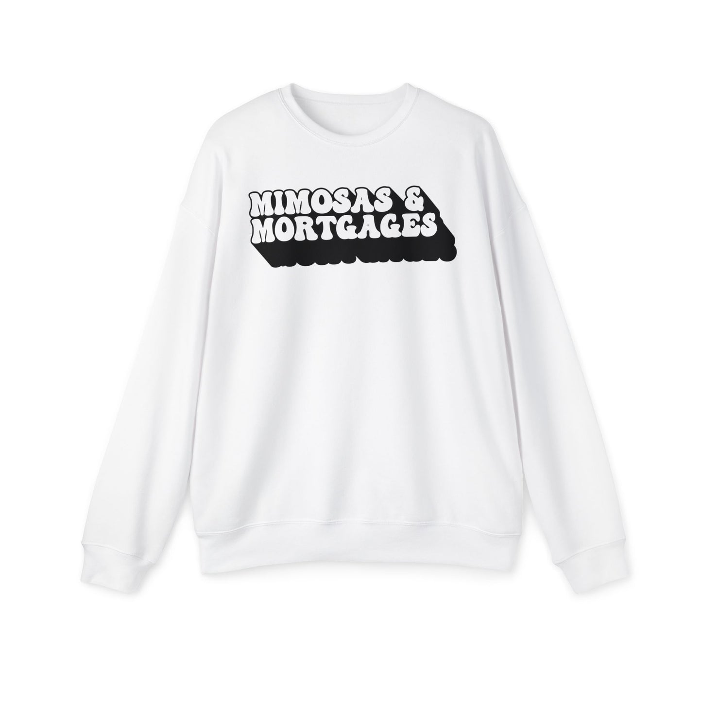 Mimosas & Mortgages Unisex Drop Shoulder Sweatshirt – Cozy and Trendy