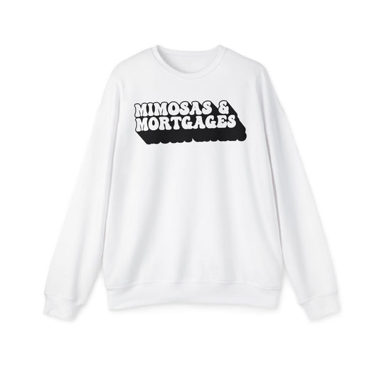 Mimosas & Mortgages Unisex Drop Shoulder Sweatshirt – Cozy and Trendy